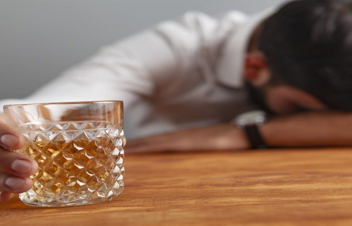 businessman drink alcohol addiction