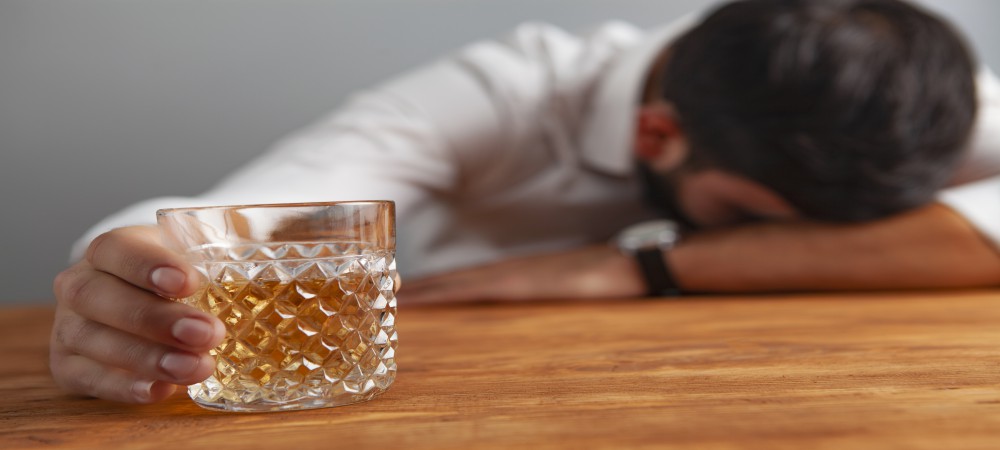 businessman drink alcohol addiction