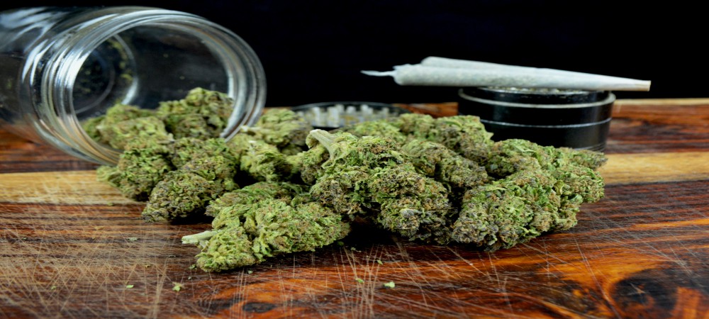 marijuana on table