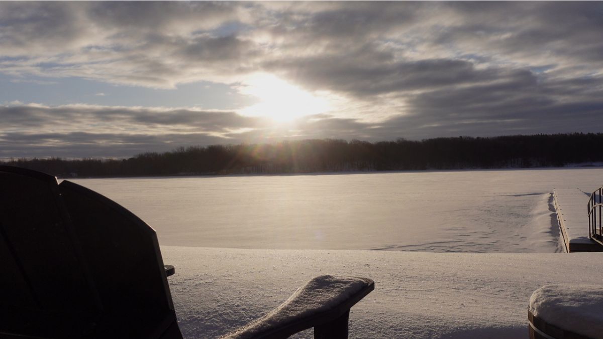 beautiful view in recovery on the St. Lawrence river